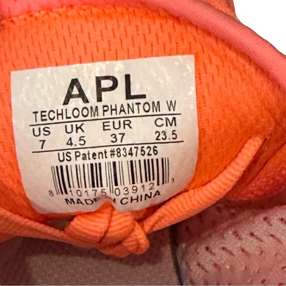 APL Techloom Phantom Running Shoes in Neon Impulse Red/Clear Women’s 7 $205 - Picture 7 of 7